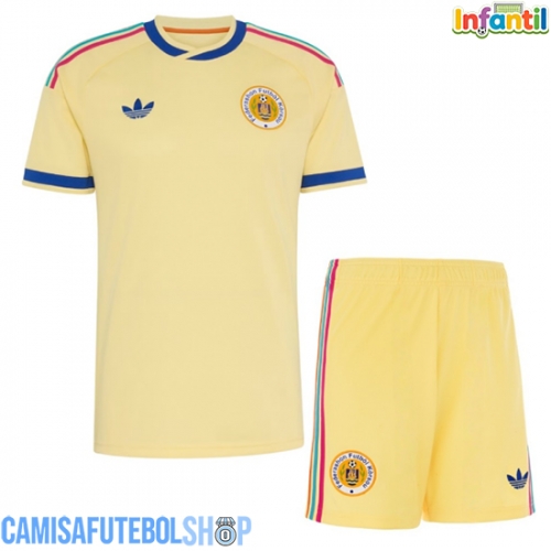 Camisa de time de futebol Curaçao Replicas 2º Equipamento Infantil Mundo 2026 Manga Curta (+ Calças curtas)